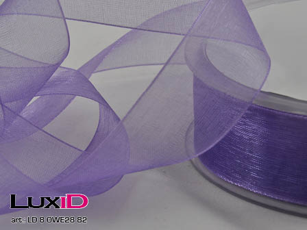 Organza woven edge 82 lila 25mm x 50m